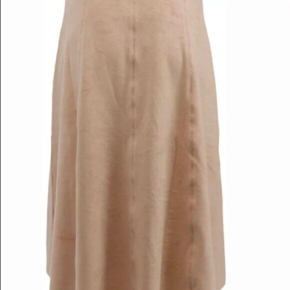 H by Halston chic faux Suede Hi-Low Midi Skirts-14 - Picture 3 of 10